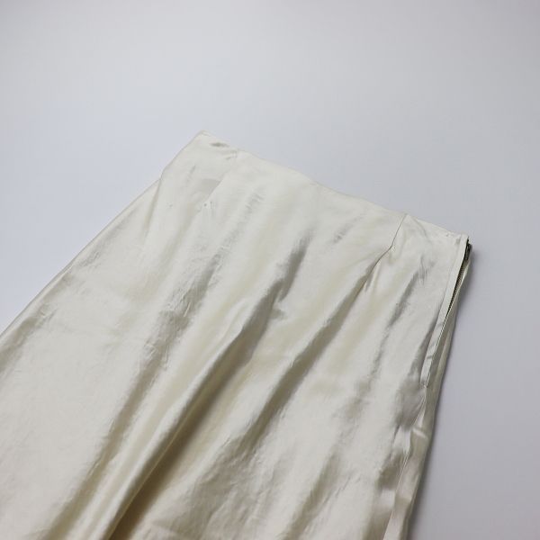 Spick and Span アセテートサテンIラインスカート 38 2022AW spick & span スピックアンドスパン アセテートサテンI