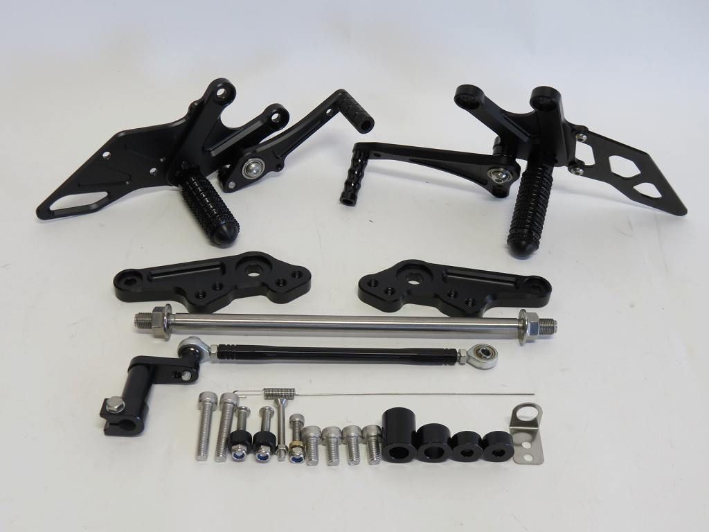 モンキー125 monkey 125 2018-2025 CNC 4ポジション 調整式 バックステップ 黒