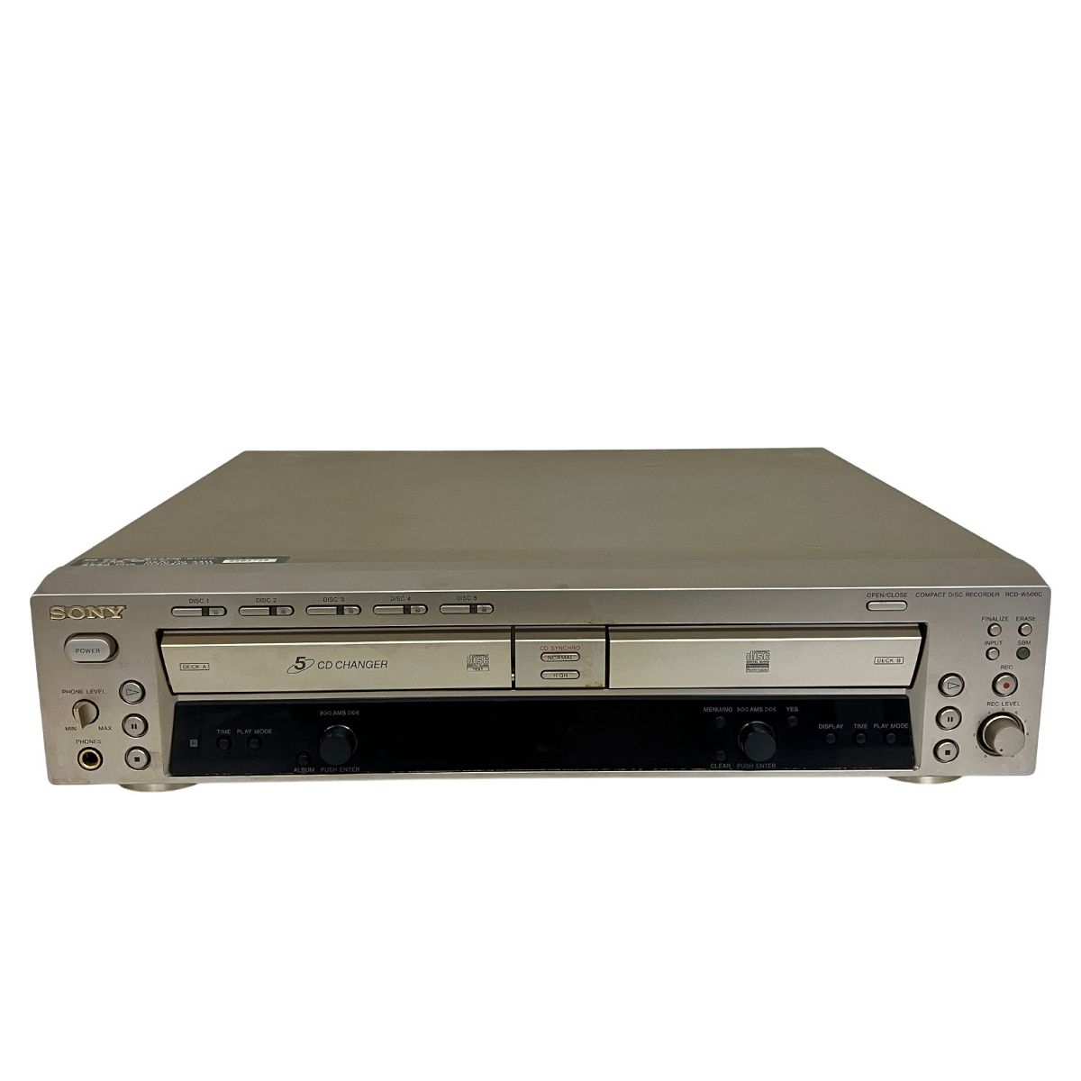 SONY RCD-W500C CDレコーダー CDプレーヤー 音響機器 ジャンク T10445944