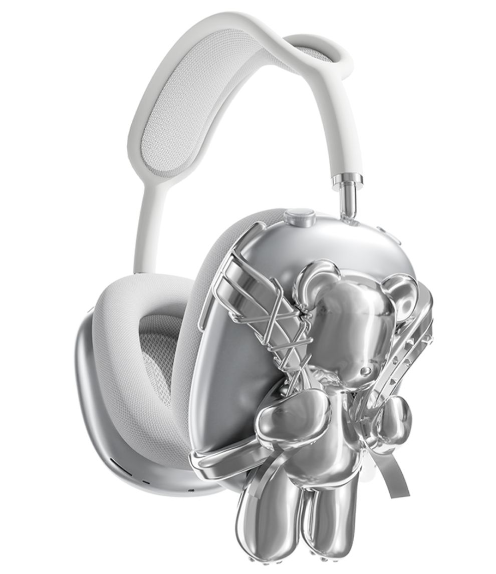 AND A ASH メタルクマ AirPods max アクセサリー シルバー 韓国
