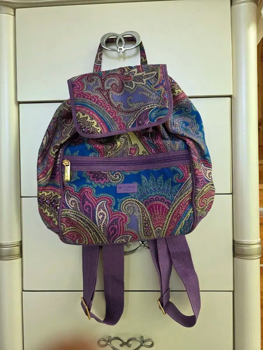 しろ　ETRO エトロ　リュック　ペイズリー柄 ETRO - エトロ バッグ ペイズリー バックパック リュック