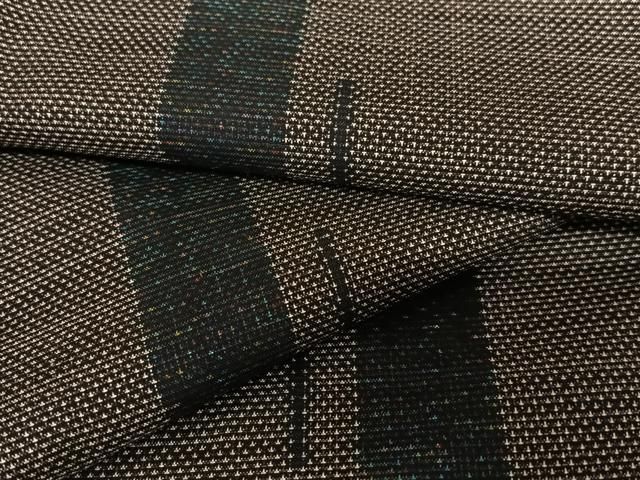 平和屋着物●本場大島紬　泥染め　9マルキ　短冊文　正絹　逸品　AAAV7091zg 平和屋着物○本場大島紬 泥染め 9マルキ 短冊文 正絹 逸品 AAAV7091zg