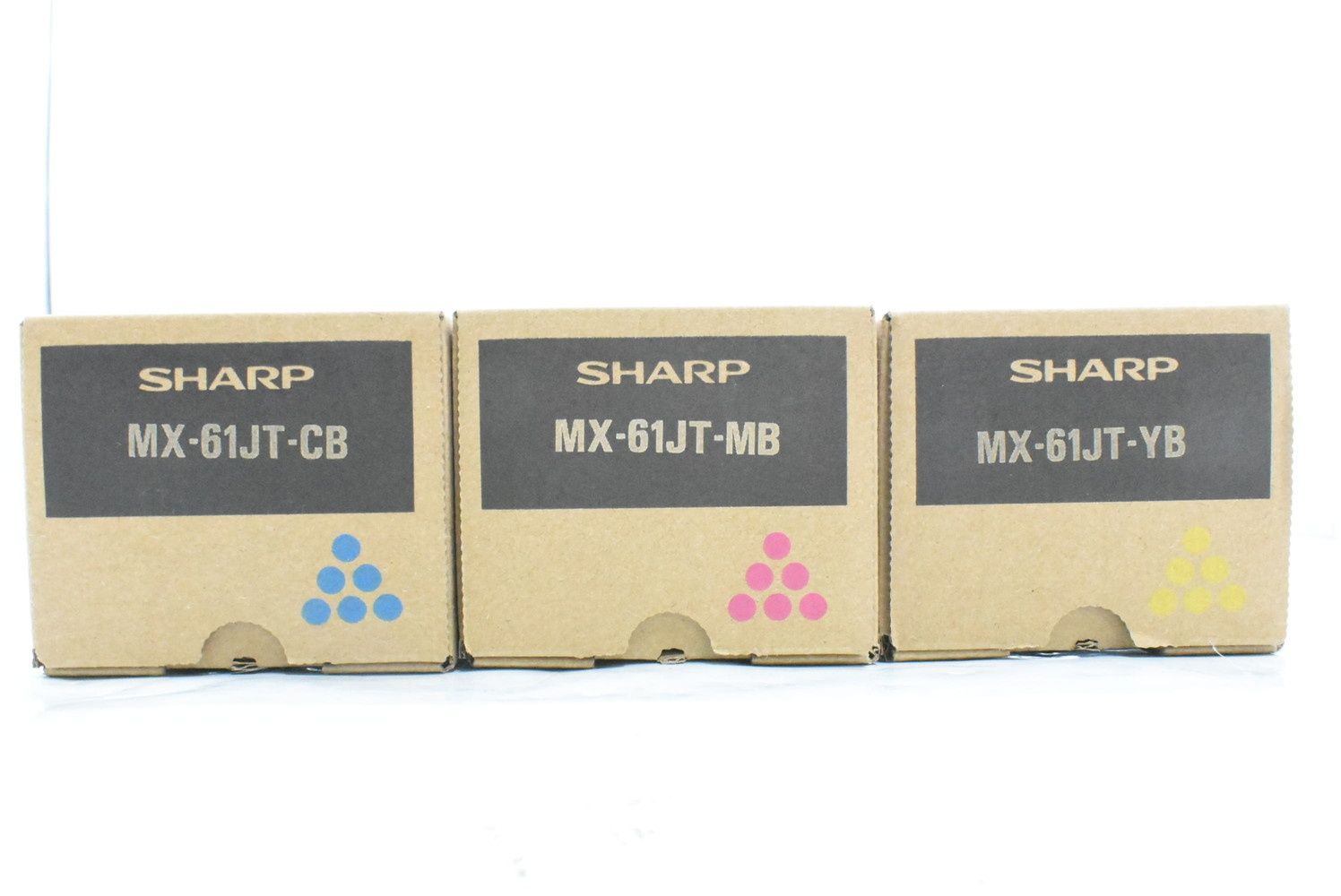 シャープ 純正 トナー MX-61JT 3色 シアン マゼンタ イエロー SHARP IT03V9P3PAIS-D-N08-byebye