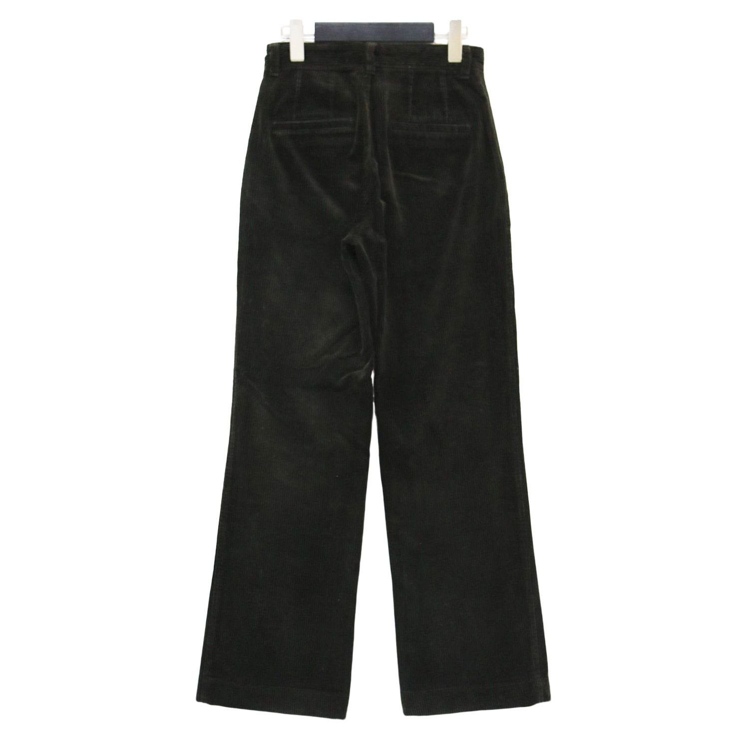 POLO Ralph Lauren ポロ ラルフローレン パンツ ダークブラウン サイズ 00 XXS コーデュロイ ストレートパンツ セミワイドパンツ ハイウエスト コットン ボトムス ズボン レディース