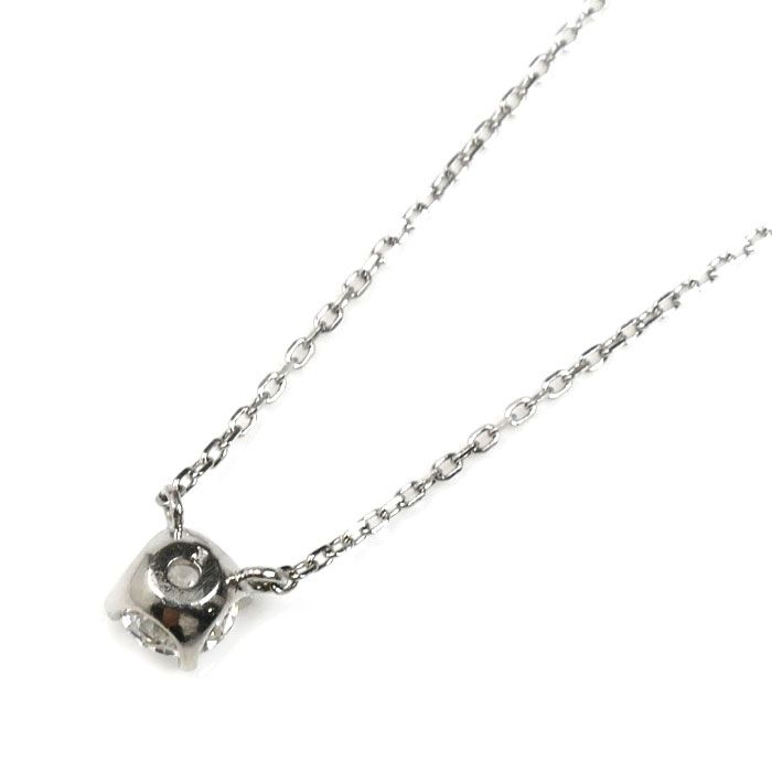 ヴァンドーム青山 一粒ダイヤネックレス キャトルネックレス ヴァン