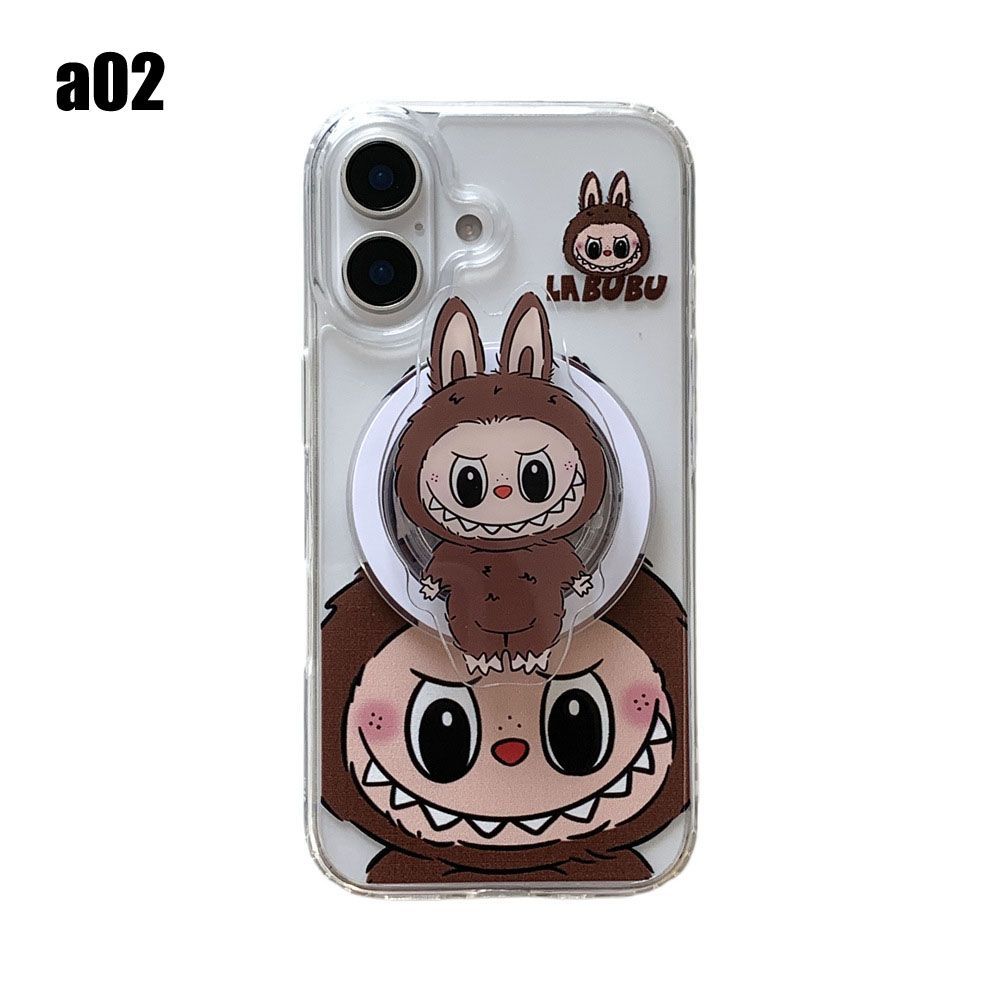 ラブブ Labubu iPhone ケース スタンド付きiPhoneケース 耐衝撃ケース