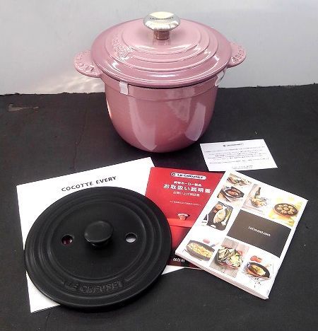 美品 LE CREUSET ル・クルーゼ ココット エブリィ18 モーヴピンク 2L - メルカリ