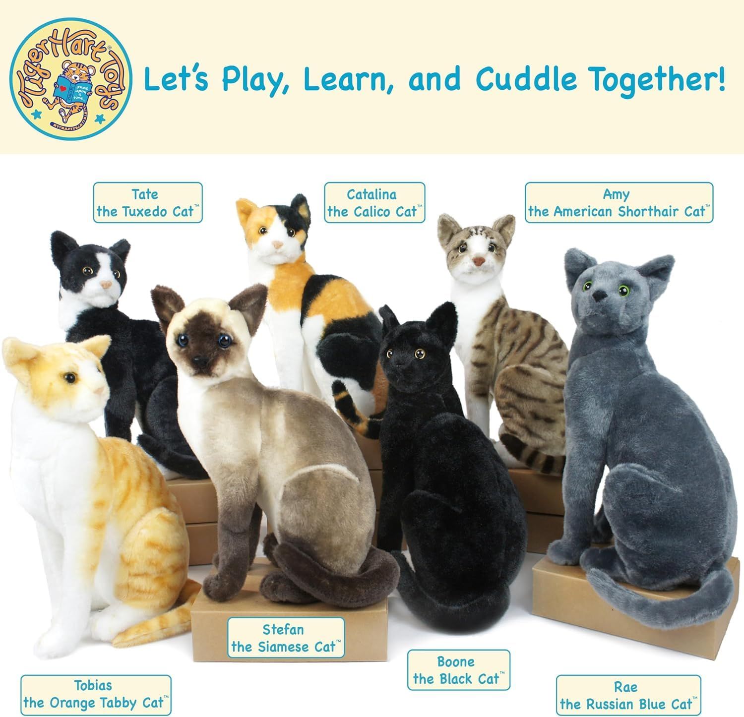 VIAHART ( ビアハート ) Tiger Tale Toys ( タイガーテールトイズ ) にわとり ぬいぐるみ リアル 40? ペッ VIAHART(ビアハート) ロシアンブルー レイ ぬいぐるみ グレー 12インチ