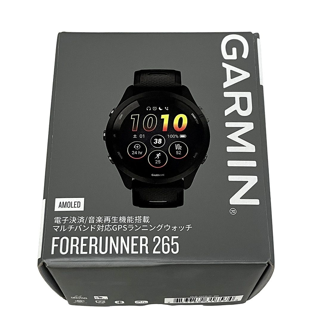 GARMIN FORERUNNER 265 GPS ランニングウォッチ スマートウォッチ AMOLEDディスプレイ搭載 ガーミン ♥ S10443701