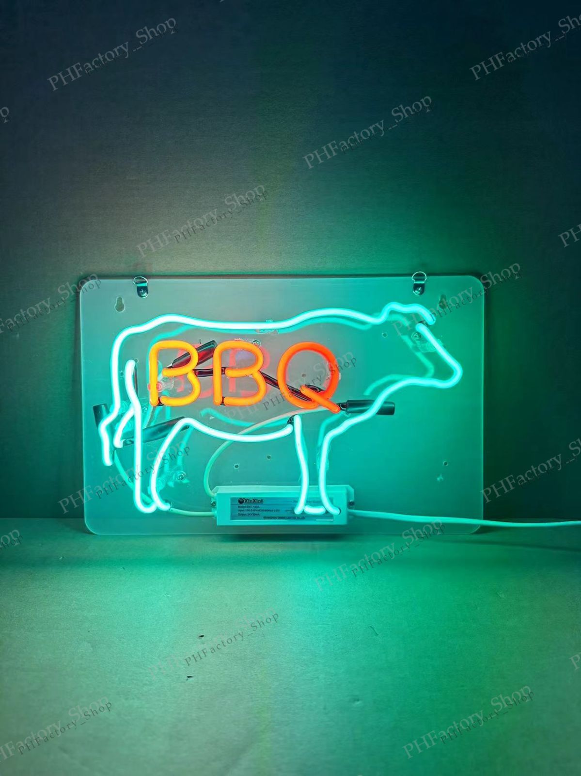 オーダー ネオン管 福文字 中華デザイン ネオンライト 看板 LED