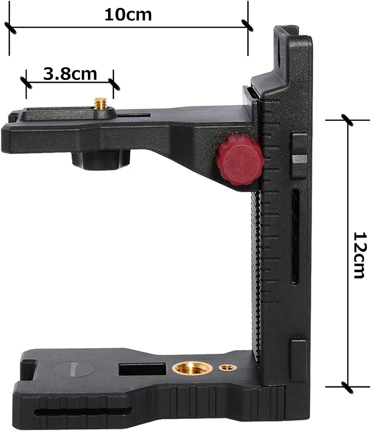 Firecore 下げ振りアダプター 軽天ホルダー レーザー墨出し器用 三脚接続アダプター マウント ベース 強力マグネットが付き 上下可動式  レーザークランプ オスネジ1/4＆5/8ネジ穴付き エレベーターマウントレーザーレベル レーザー水平器固定具 測