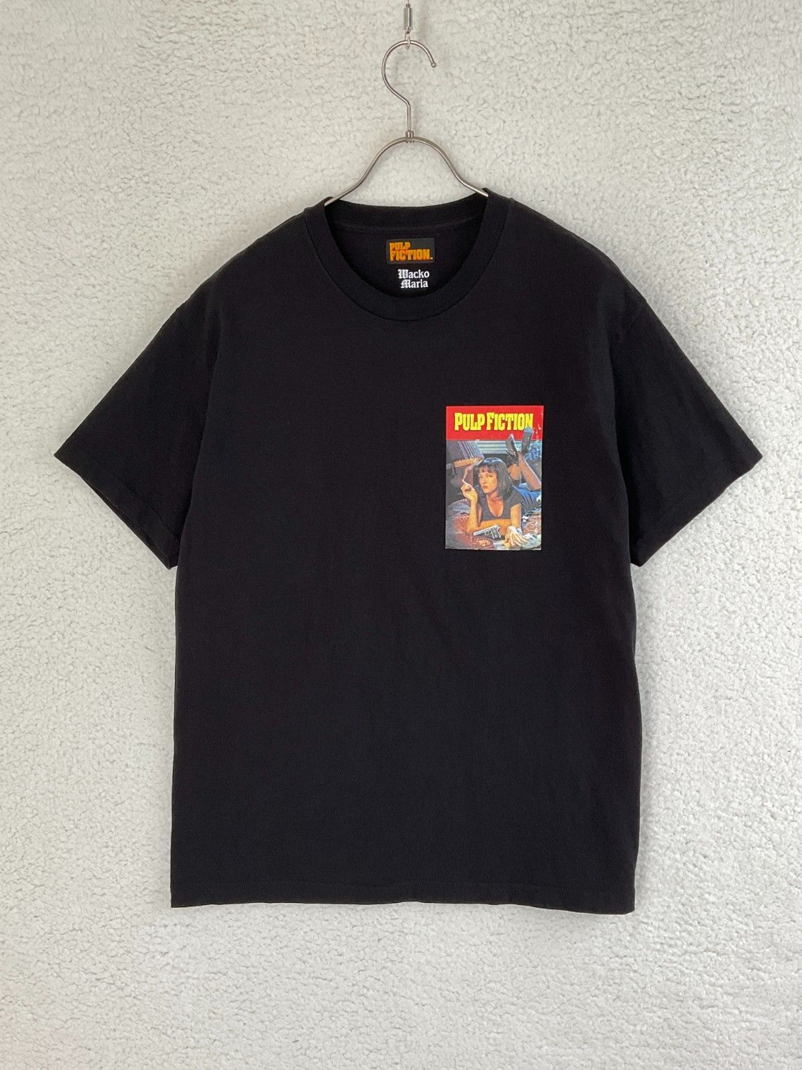 WACKO MARIA × PULP FICTION / ロンT  黒　ＸＬ WACKO MARIA/PULP FICTION / SWEAT SHIRT（BLACK）［クルー