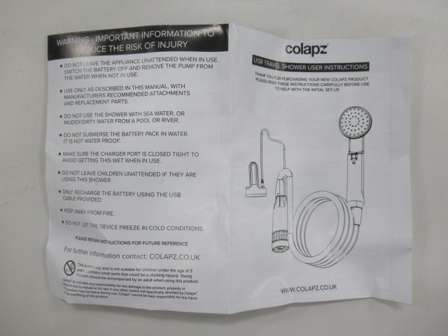 ポータブルリチャージブルトラベルシャワー 3in1