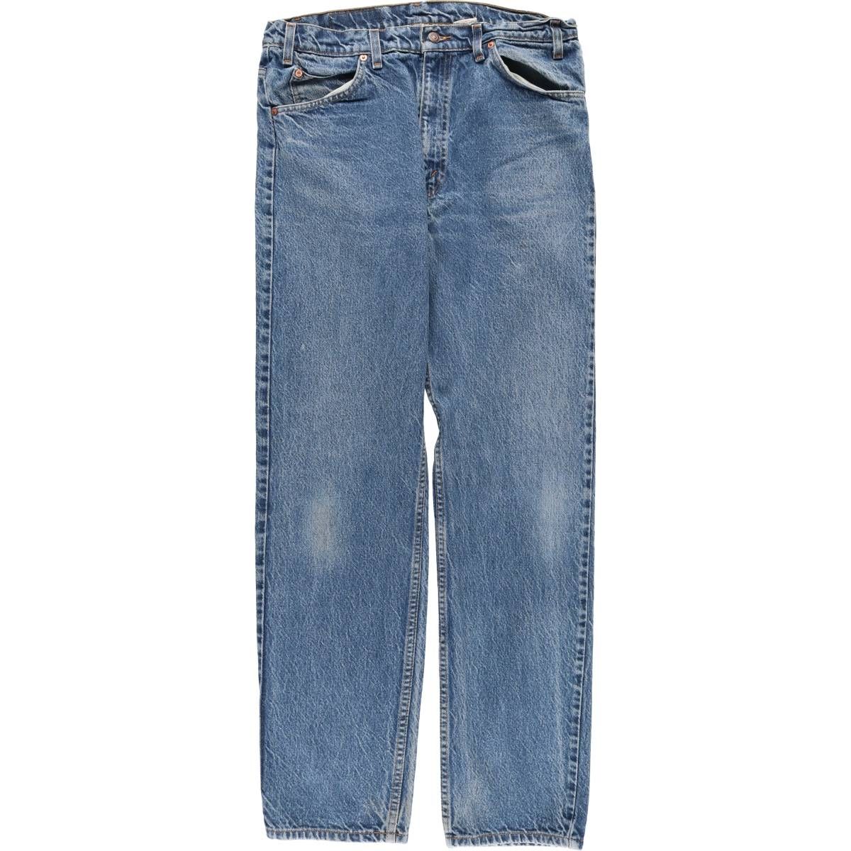 古着 90年代 リーバイス Levi s 505 REGULAR FIT STRAIGHT LEG オレンジタブ テーパードデニムパンツ メンズw36相当|eaa552131