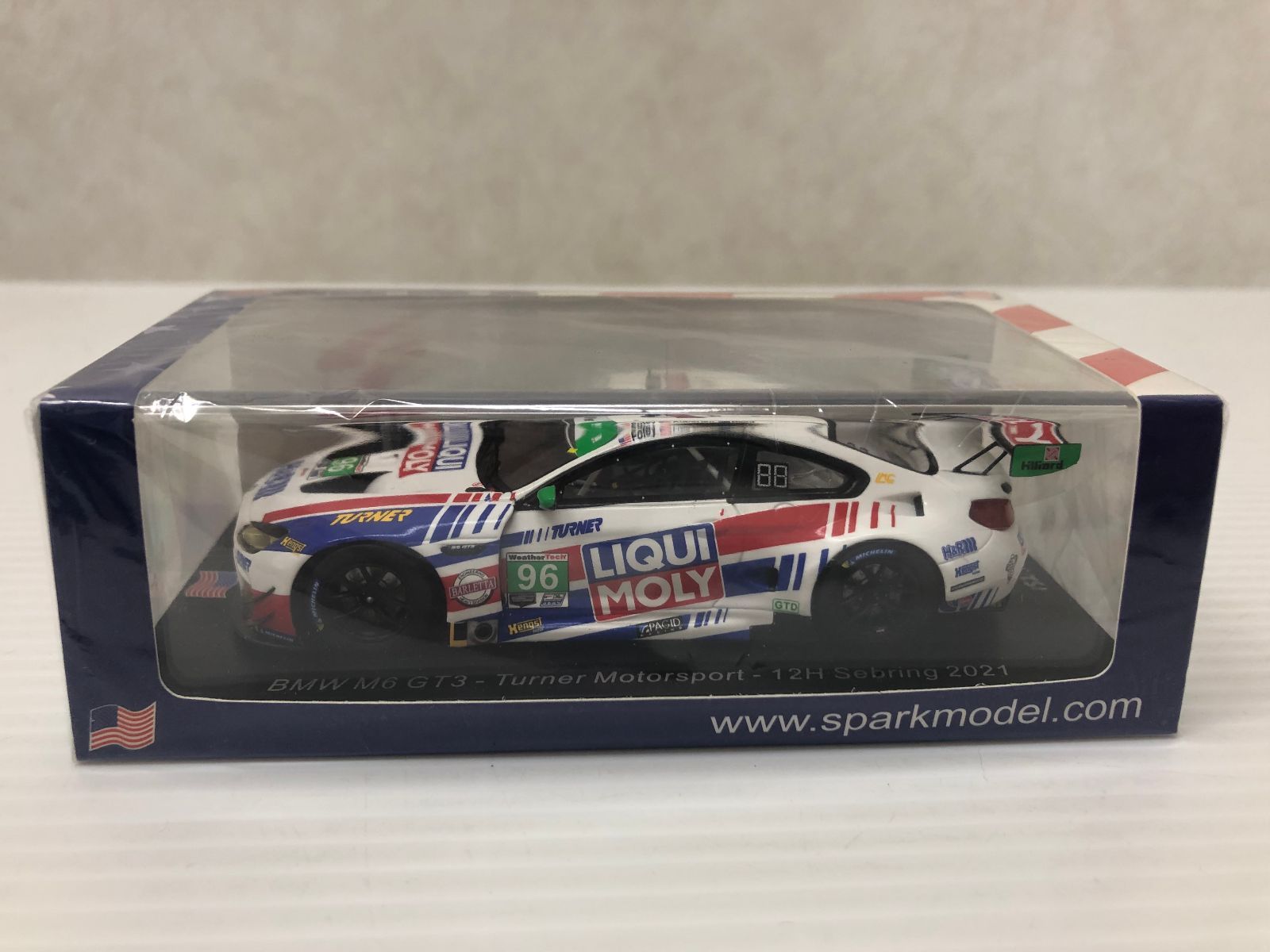 スパーク US293 1|43 BMW M6 GT3 No.96 Turner Motorsport 12H Sebring 2021 B. Auberlen - R. Foley - A. Read smmini086563