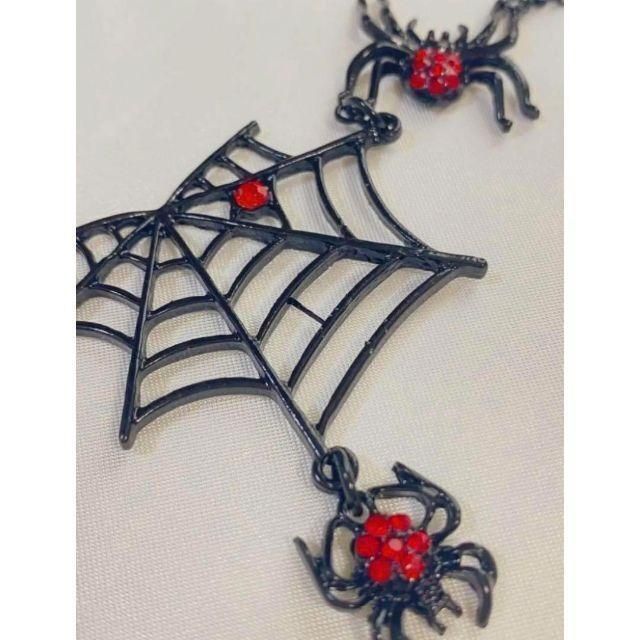 ペンダント スパイダー ネックレス チョーカー 蜘蛛 クモ アクセサリー