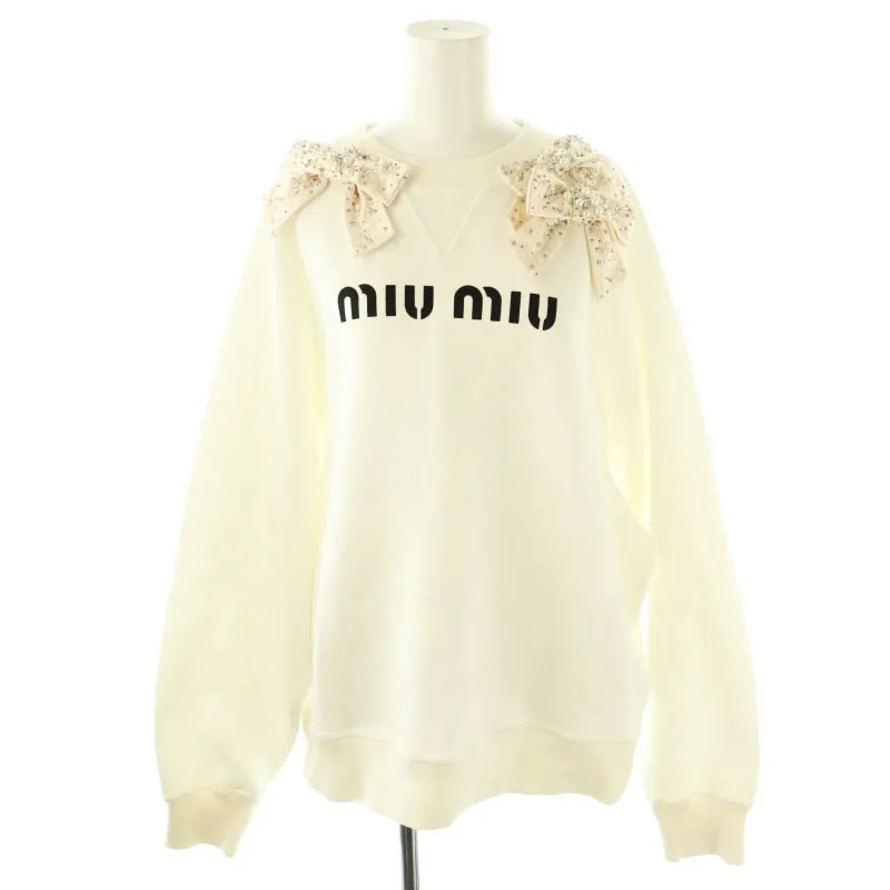MIU MIU 2020 ビジュー スウェット トレーナー MIU MIU 2020 ビジュー スウェット トレーナー MIU MIU 2020 ビジュー