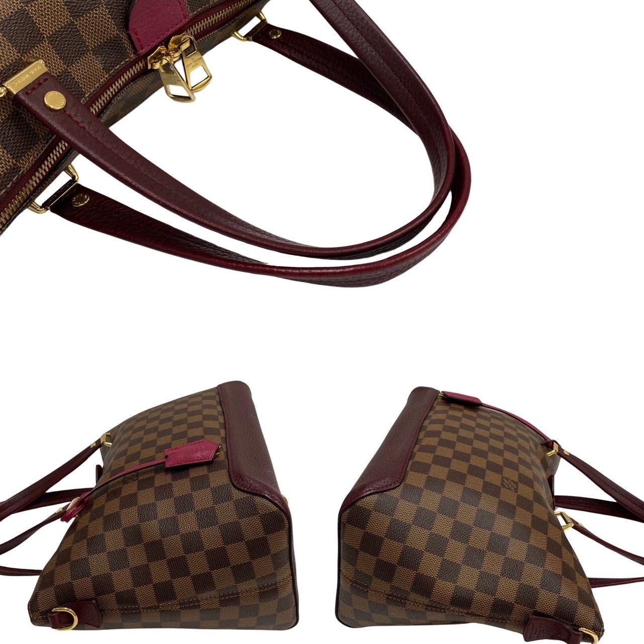 極 美品 LOUIS VUITTON ルイヴィトン ハイドパーク ダミエ レザー 本革 ...