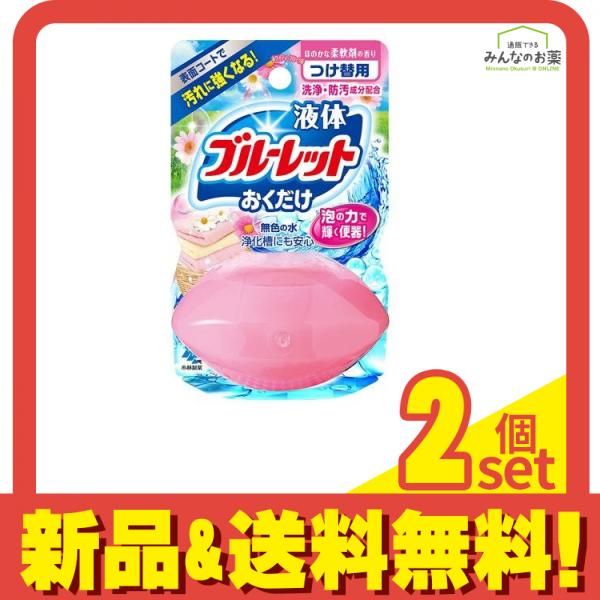 液体ブルーレットおくだけ 洗いたてほのかな柔軟剤の香り ホワイティーフローラル 70mL (付け替え用) 2個セット まとめ売り メルカリ