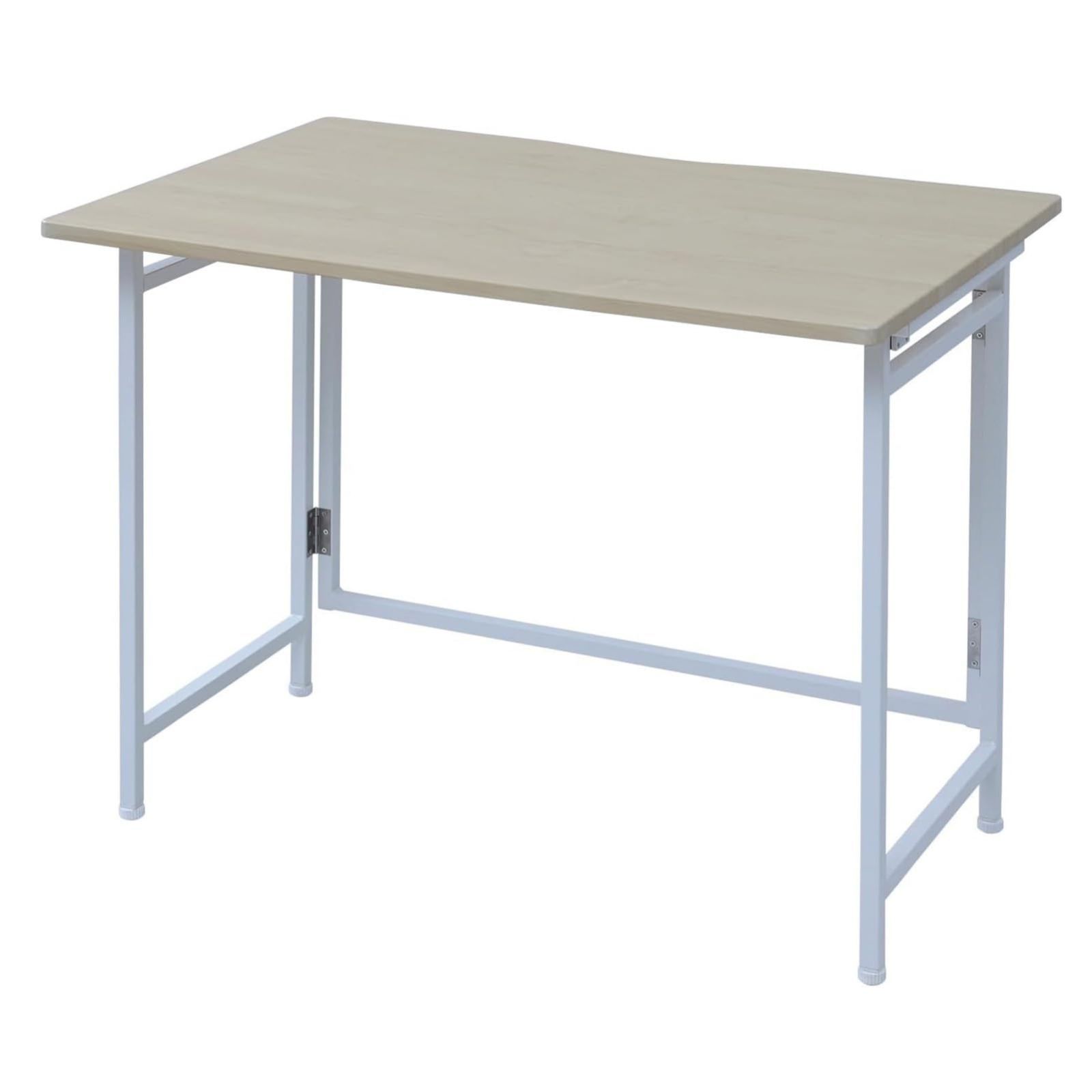 CPST-9060 NM IV ナチュラルメイプル アイボリー 机 PCデスク 幅90×奥行60×高さ70cm 完成品 アジャスター付 コンパクト パソコンデスク 折りたたみ デスク 山善 YAMAZEN