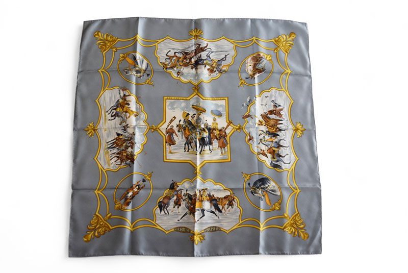 HERMES エルメス カレ 90 ムガル王朝の馬 エルメス カレ90 LES CHEVAUX DES MOGHOLS ムガル王朝の馬