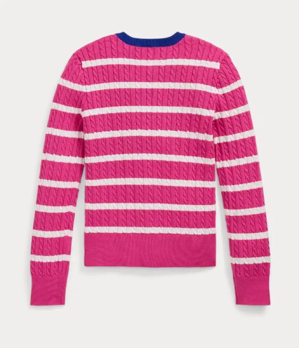 ポロラルフローレン ピンク ストライプ ガールズ カーディガン