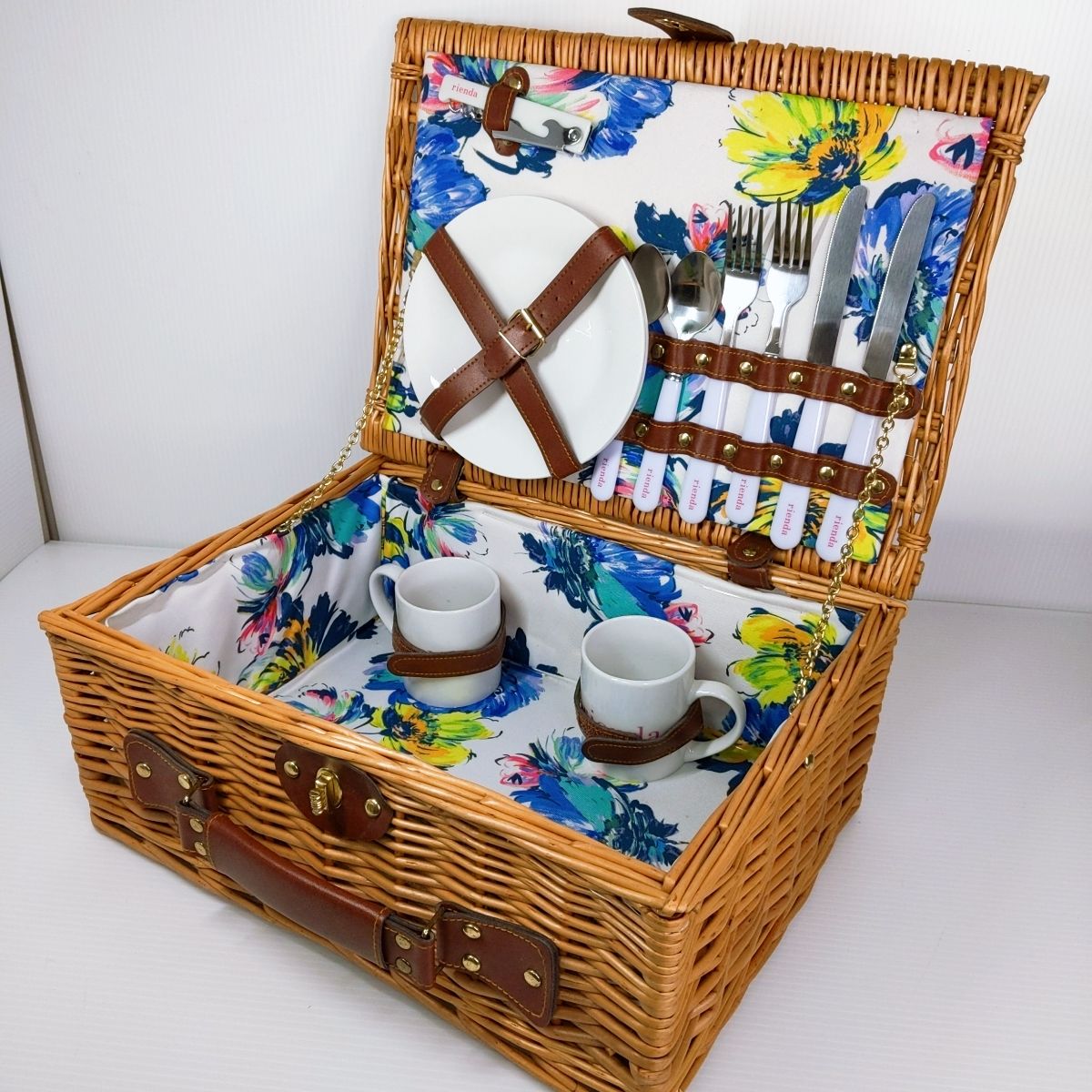 中古品】rienda リエンダ ノベルティ ピクニックバスケットセット〇YR
