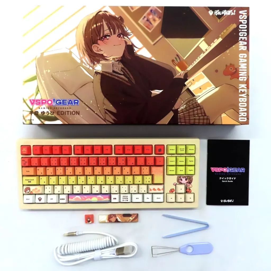 あ VSPO! GEAR ゲーミングキーボード 第3弾 千燈ゆうひ 中古】家電サプライ 千燈ゆうひEdition VSPO! GEAR ゲーミング