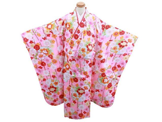 7歳用 フルセット 総柄 四ッ身 着物 結び帯 大寸 箱せこセット 7歳用 フルセット 総柄 四ッ身 着物 結び帯 大寸 箱せこセット