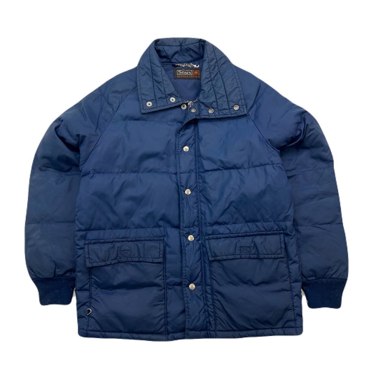 Sears ☆ シアーズ ビンテージ ダウンジャケット TALON ネイビー