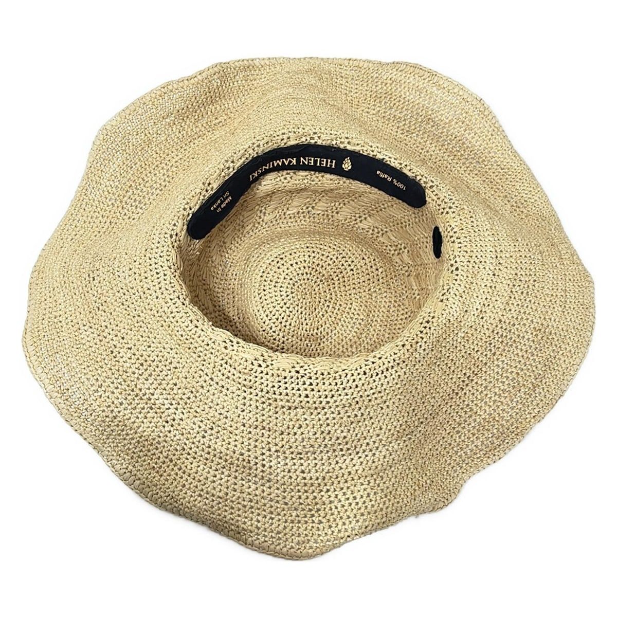 人気 『HELEN KAMINSKI』ヘレンカミンスキー リネン つば広ハット