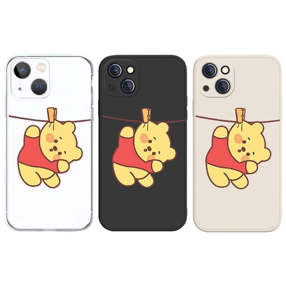 くまのプーさん プー iPhone 14 Plus 用 ケース くまのプーさん プー スマホケース TPU iPhone14Plus 用 ケース かわいい 耐衝撃 傷防止 レンズ保護 iPhone14 Plus 用 ケース カバー スマホケース