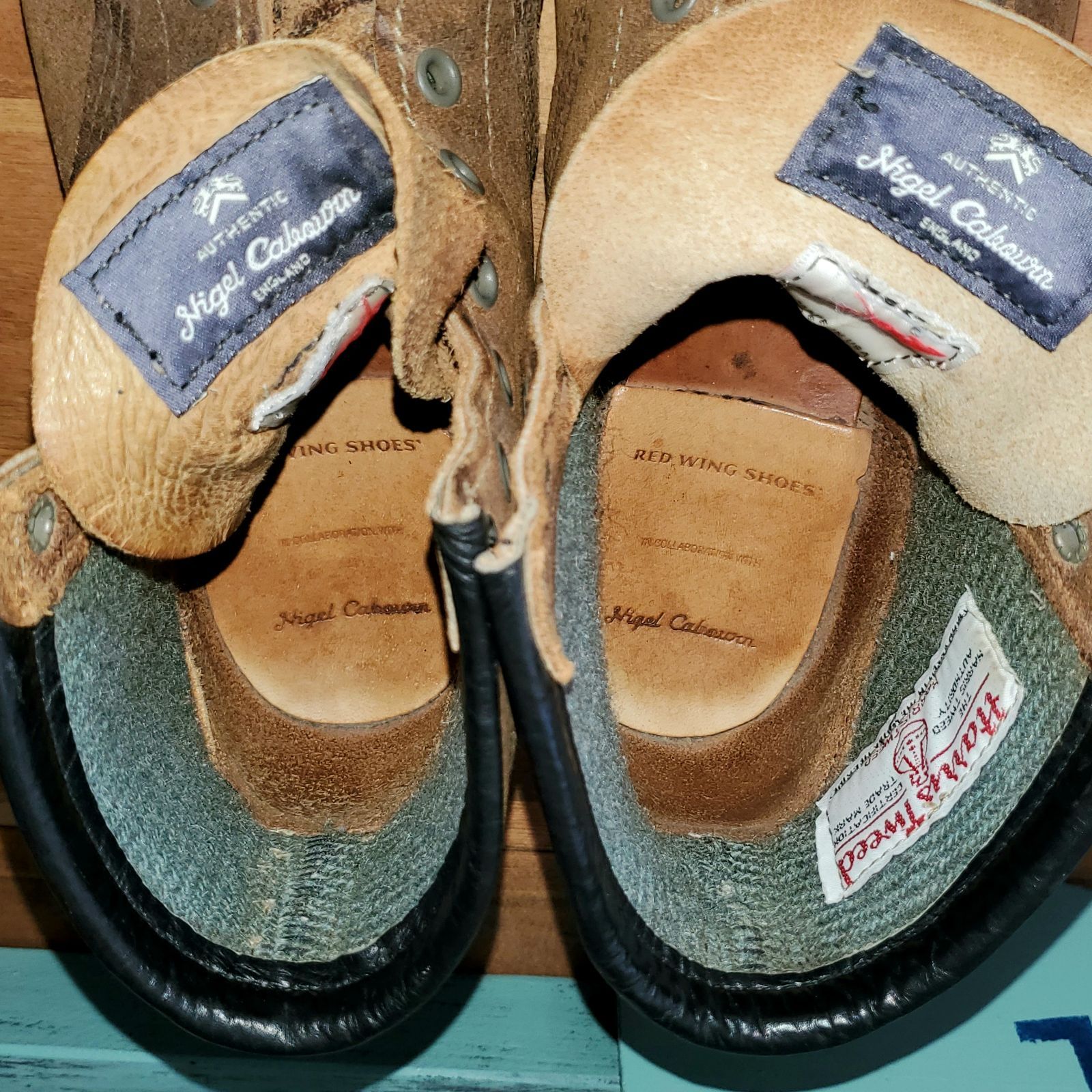 REDWING×Nigel Cabourn×Harris Tweed レッドウィング□USED 12年 USA製 