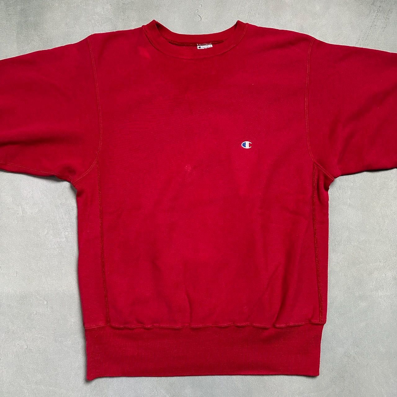 古着 90s USA製 赤 ボロ リバースウィーブ チャンピオン