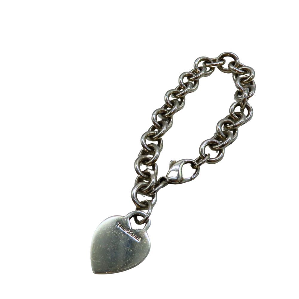 【美品】約19cm ティファニー リターントゥ ブレスレット サークルSV925 TIFFANY&Co.（ティファニー） 925 リターントゥティファニー ラウンド