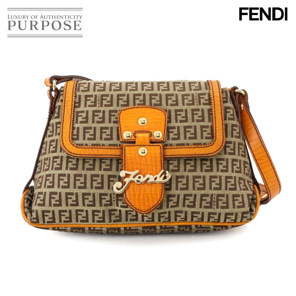 新品同様 フェンディ FENDI ズッキーノ ワンショルダー バッグ