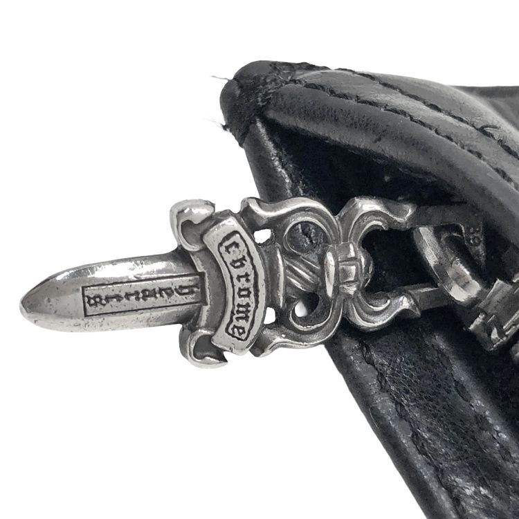 Chrome Hearts クロムハーツ ZPR CHNG PURSE2 ジッパー チェンジパース 2ダガージップ コインケース ブラック SV925 シルバー WWW_NOITHATQUANGTHANH_NET