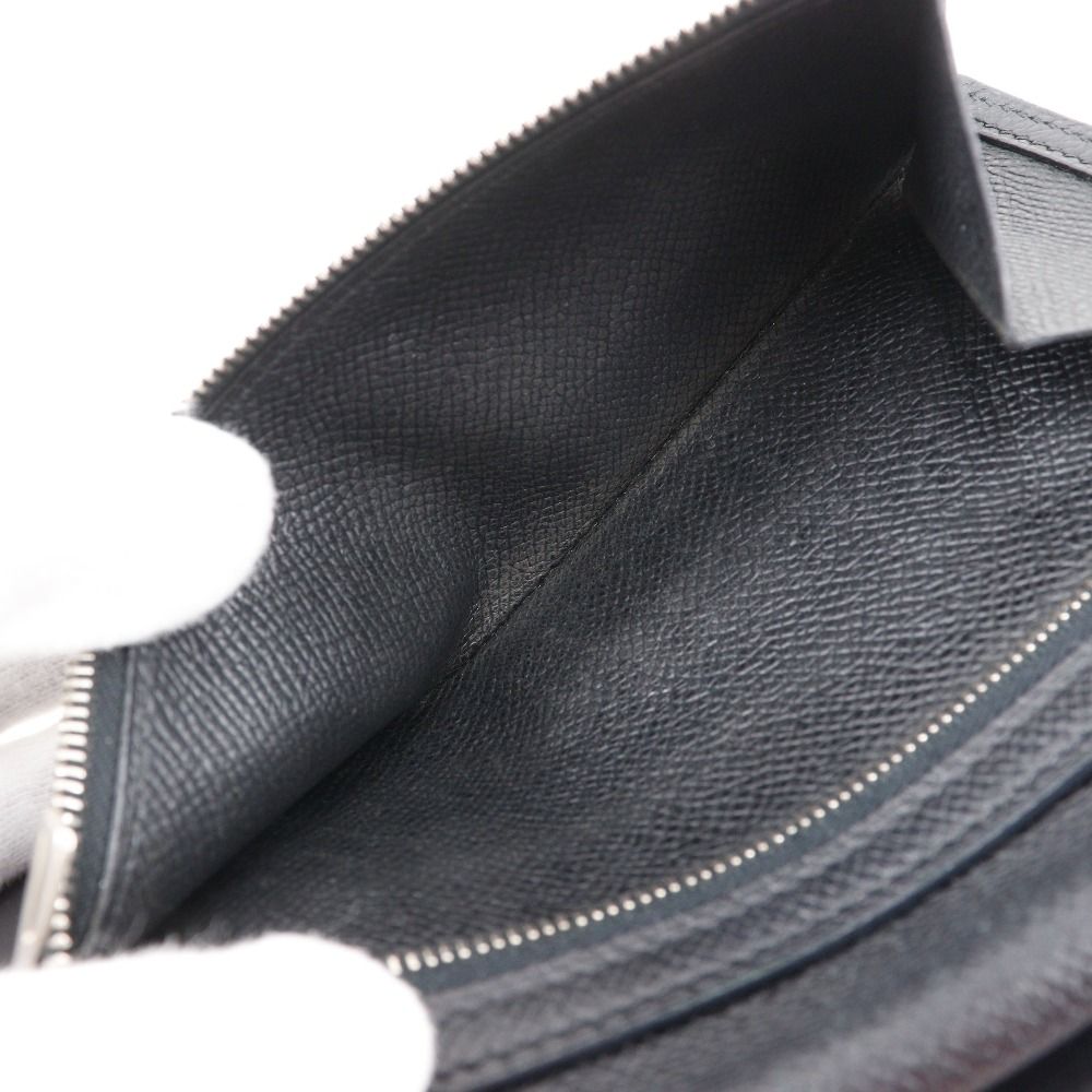 【HERMES】エルメス ベアンデュプリ 2PLIS 三つ折り ヴォーエプソン 黒 □K ユニセックス 長財布 HERMES】エルメス ベアンデュプリ 2PLIS 三つ折り ヴォーエプソン 黒