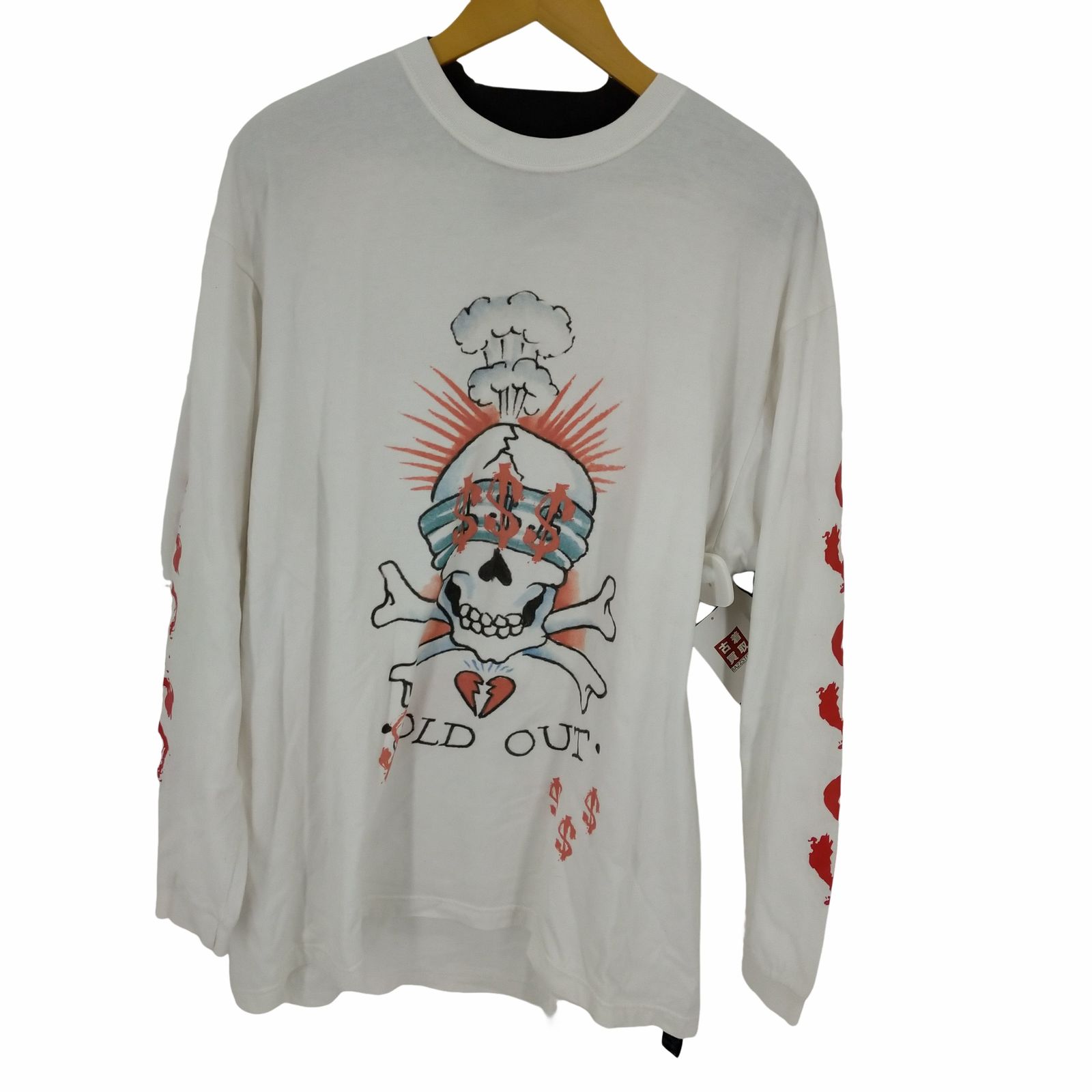 CTLS cvtvlist カタリスト ×ED HARDY ロゴプリントクルーネック長袖T 