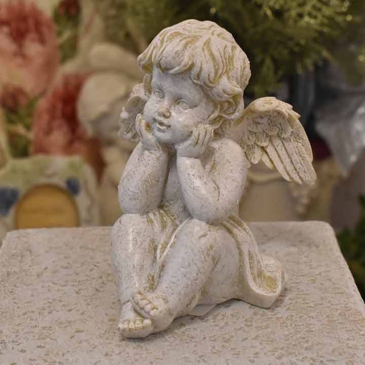 天使の置物 - アンティーク雑貨