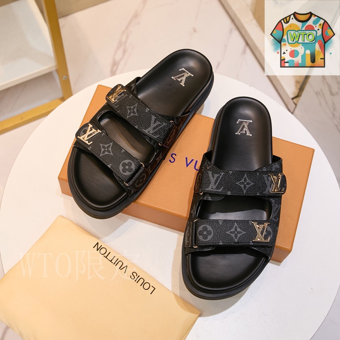 【LVロゴ】Louis Vuitton サンセット・コンフォート・サンダル Louis Vuitton ルイ・ヴィトン サンセット コンフォート