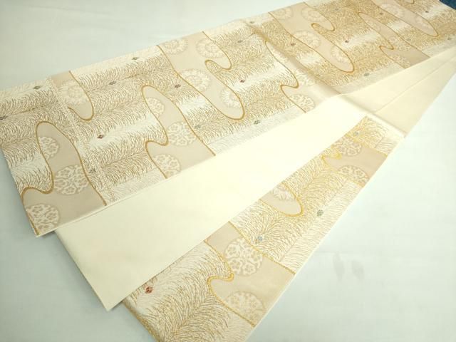 平和屋本店□極上 皇室献上作家 北出与三郎 無地絵羽訪問着 大王松 灰  