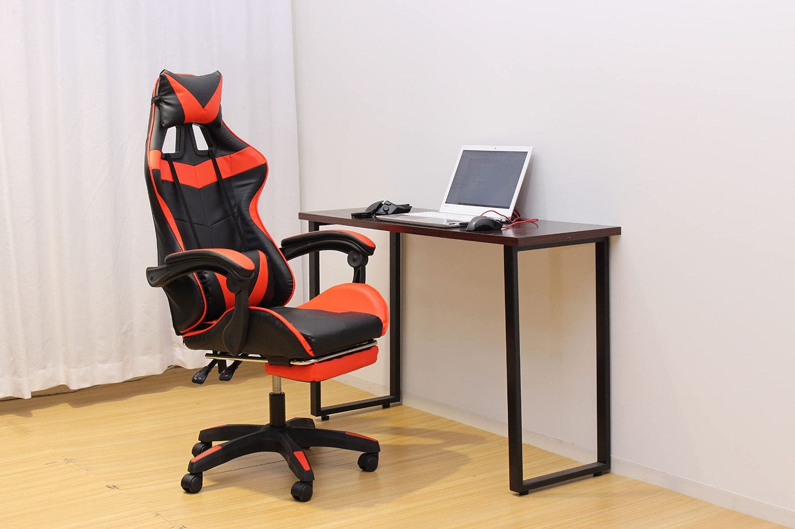 ビータ Vita ゲーミングチェア オフィスチェア フットレスト付 レッド