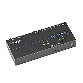 【中古】「未使用･未開封品（無料延長保証）」ブラックボックス4?K HDMIマトリックススイッチ???2?x 2 Amazon | PORTTA 4K 60Hz HDMIマトリックス 4x2 4入力 2出力 スイッチ