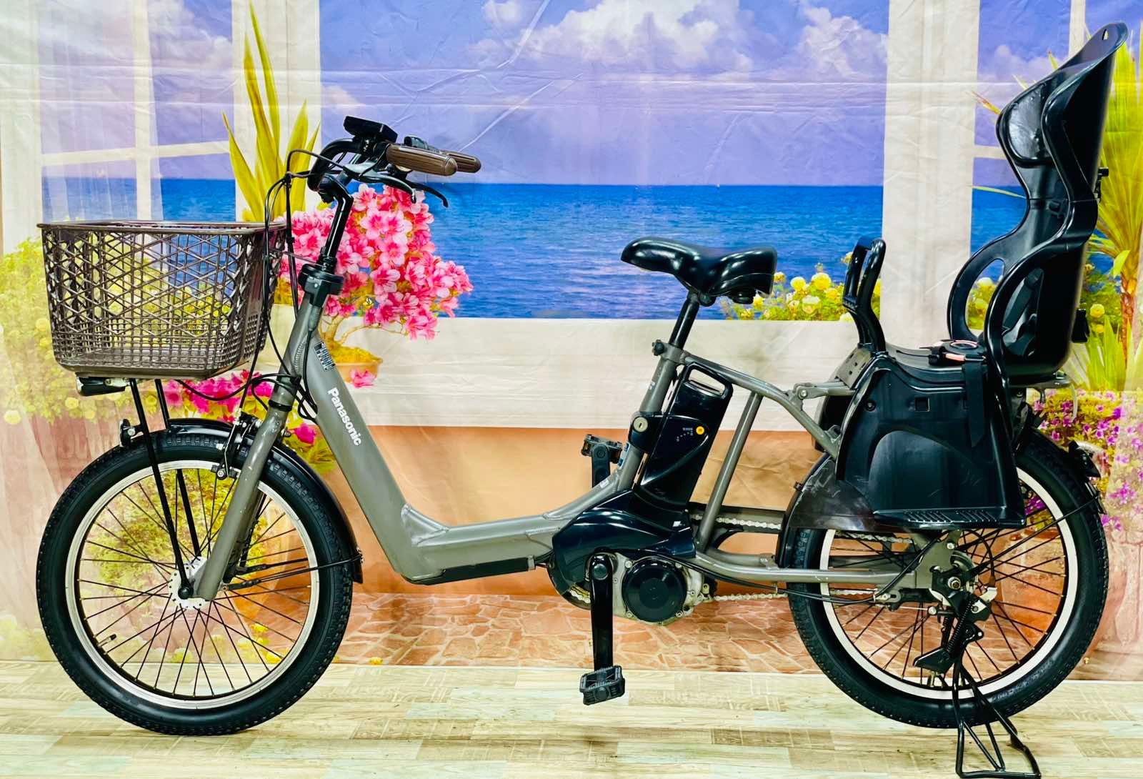 ギュットアニーズ⭐️13AH！パナソニック子供乗せ電動アシスト自転車Y2204