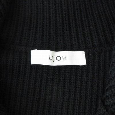 Ujoh ウジョー フリンジハイネック ニットベスト ポンチョ Ujoh ウジョー フリンジハイネック ニットベスト ポンチョ