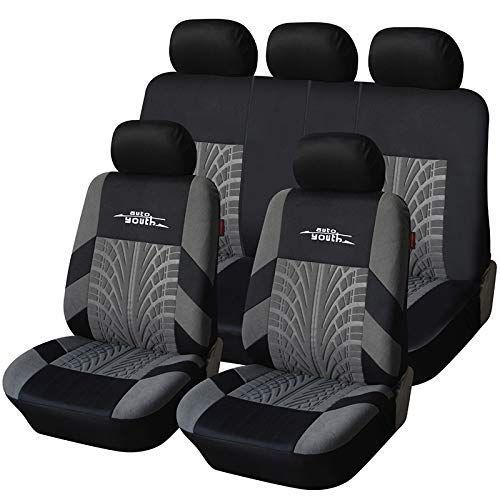 グレー_フルセット AUTOYOUTH 9シート セット カー シート カバー ノーマル カー ライト 普通 カー シート プロテクター ミニ カー シート 適用用 グレー