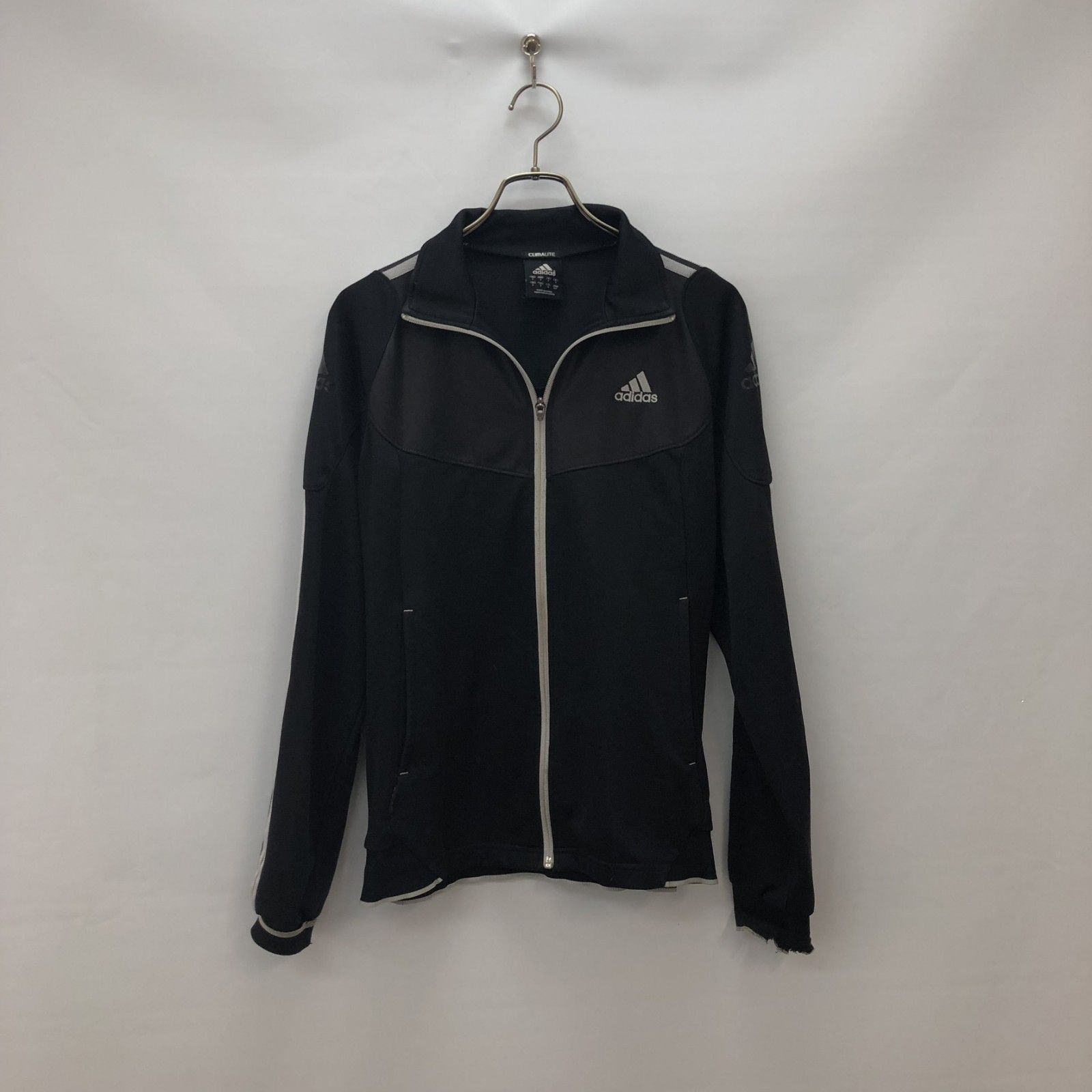 adidas】アディダス トップス 長袖 ジャージ 黒系 ブラック Mサイズ 