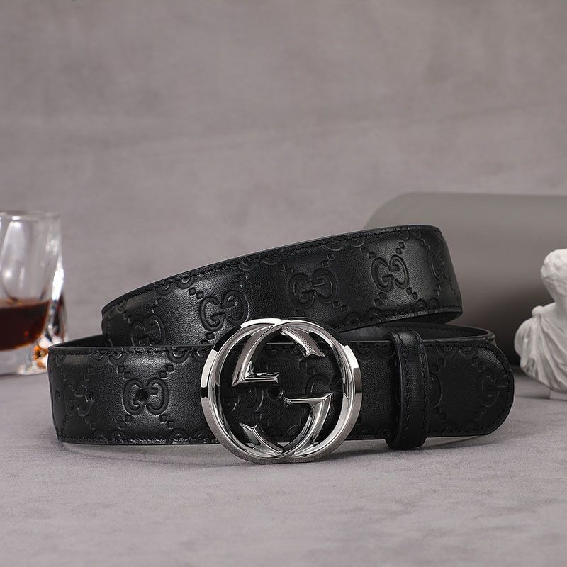 极美品☆】GUCCI グッチ ベルト パイ紋 ブラックバックル 新品 未使用