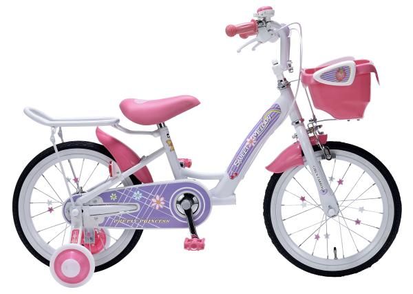 3営業日で発送 池商 My Pallas マイパラス 子供用自転車16インチ 女の子用 補助輪＆サポートキャリア付きで安心 安全 MD-12 ラベンダー